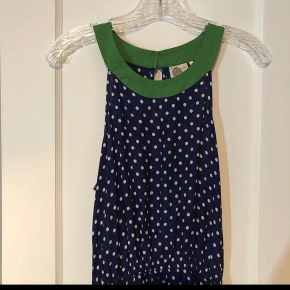 Anthropologie Lilka Lark Hi-Low Polka Dot Dress - Picture 2 of 11